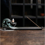 Spiritual Abacus Dragon Backflow Incense Burner – Ceramic Smoke Waterfall for Home Decor & Meditation
