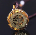 🔺 Spiritual Abacus Tree of Life Orgonite Pyramid – Amethyst & Obsidian Energy Generator