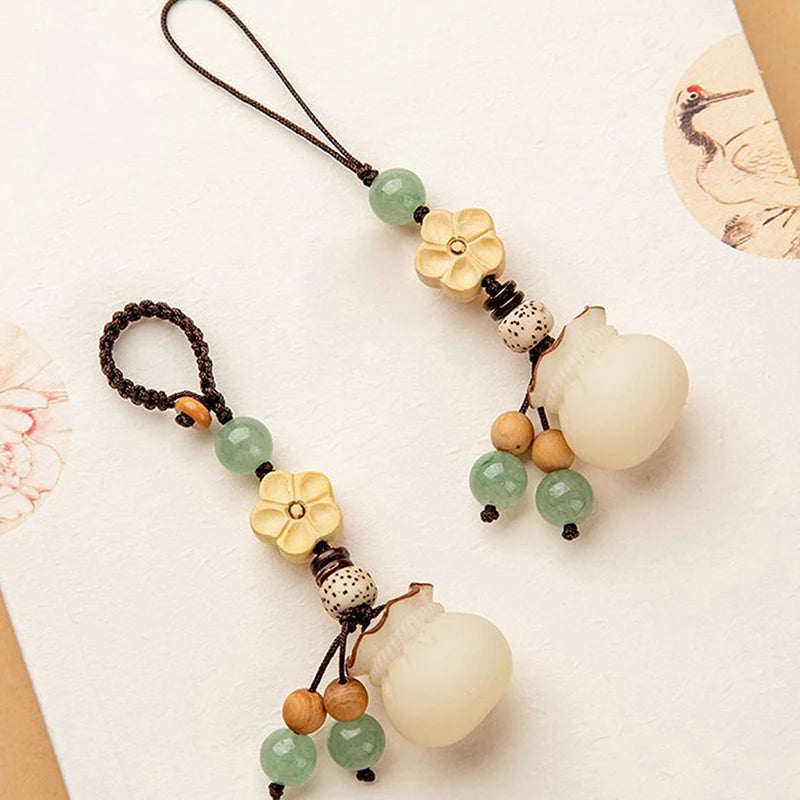 Spiritual Abacus Bodhi Flower Phone Charm – Fortune & Protection Accessory for Phones, Bags, and Gifts