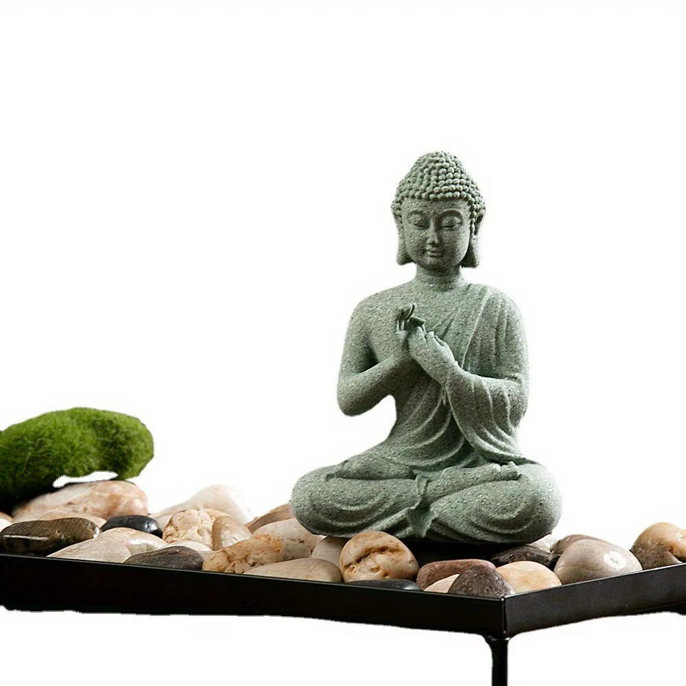 Spiritual Abacus Mini Zen Buddha Garden Statue