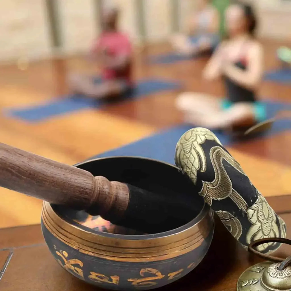 🥣 Spiritual Abacus 8cm Tibetan Singing Bowl Handcrafted Sound Bowl for Meditation, Yoga & Healing Rituals