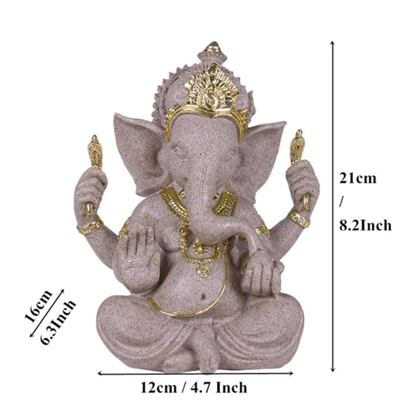 Spiritual Abacus Sandstone Ganesha Statue