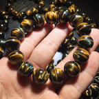 Spiritual Abacus™ Old Mine Tiger Eye Bracelet – Natural Dream Tiger Eye Stone for Focus & Confidence