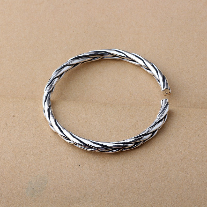 Spiritual Abacus Sterling Silver Creative Woven Bracelet