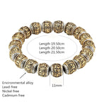 Spiritual Abacus Six-Word Mantra Bracelet – Traditional Buddhist OM MANI PADME HUM Amulet for Men & Women