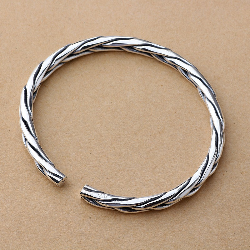 Spiritual Abacus Sterling Silver Creative Woven Bracelet
