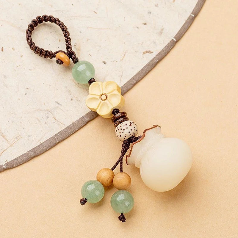 Spiritual Abacus Bodhi Flower Phone Charm – Fortune & Protection Accessory for Phones, Bags, and Gifts