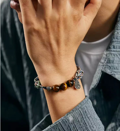 Spiritual Abacus Handwoven 925 Sterling Silver Bracelet for Men & Women