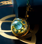 Spiritual Abacus Lucky Stone Pendant Necklace | Reiki Wealth Attraction Jewelry