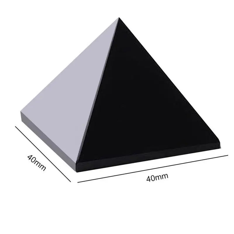 🖤 Spiritual Abacus Black Obsidian Pyramid – Spirit Energy & Protection Crystal for Home