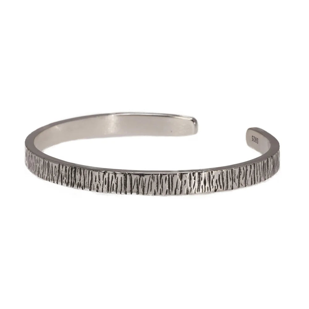 ⚪ Spiritual Abacus 925 Sterling Silver Tin Paper Bracelet – Handmade Retro Minimalist Jewelry for Men & Women