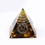 Spiritual Abacus Natural Crystal Gravel Pyramid Epoxy Decoration