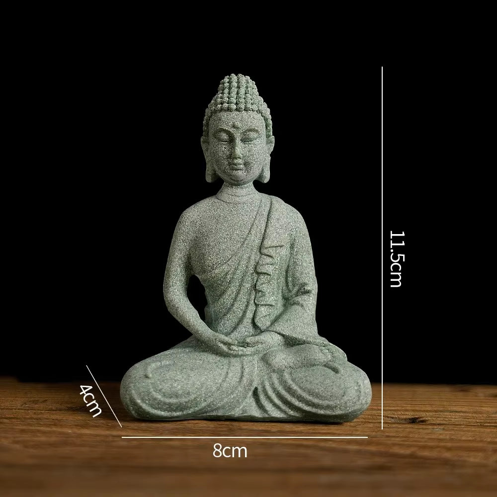 Spiritual Abacus Mini Zen Buddha Garden Statue