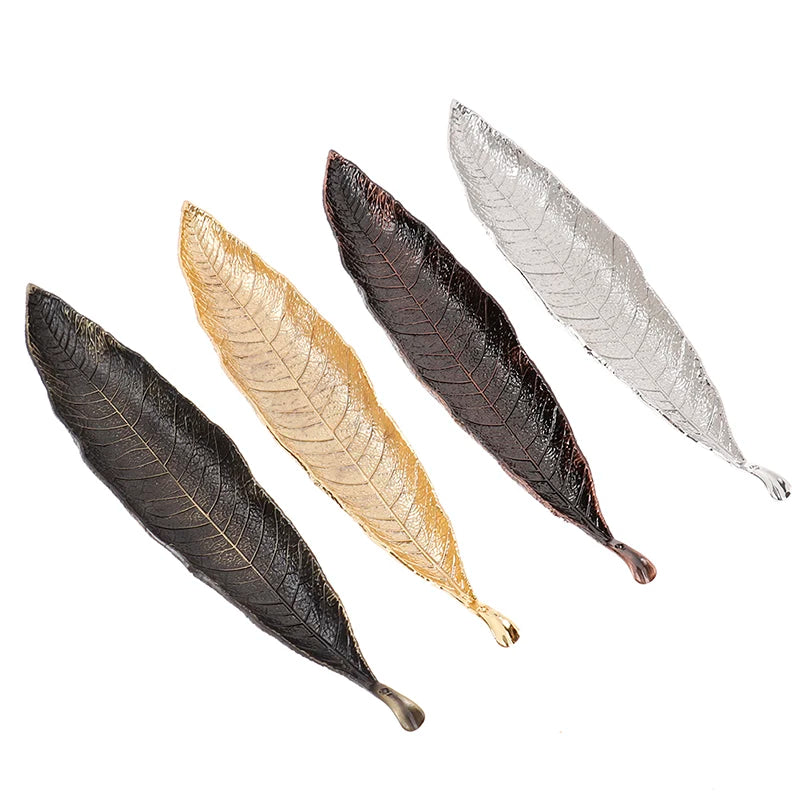 Spiritual Abacus Long Leaf Incense Holder – Elegant Ash Catcher Censer for Meditation, Yoga & Home Decor