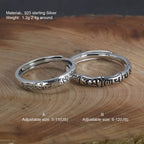 Spiritual Abacus 925 Sterling Silver Tibetan Buddha Ring – Adjustable Tail Ring with OM Mani Padme Hum for Men & Women