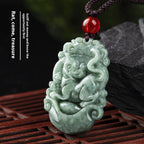 Spiritual Abacus Natural Cargo Jade Chinese Zodiac Pendant Ornaments (12 Signs)