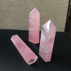 Spiritual Abacus 💖 Natural Rose Quartz Point Healing Crystal (40–50mm)