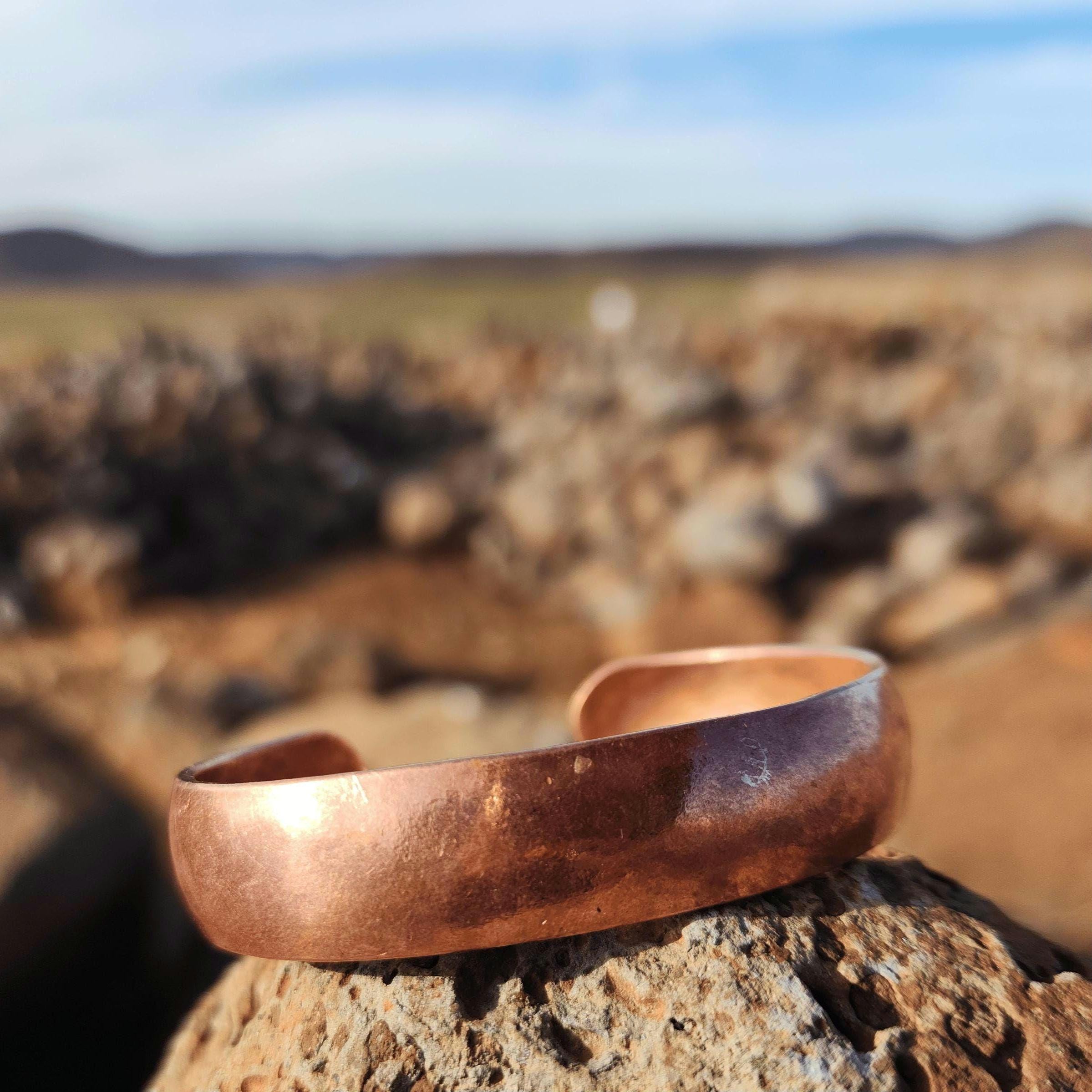 Spiritual Abacus Handcrafted Copper Cuff Bracelet