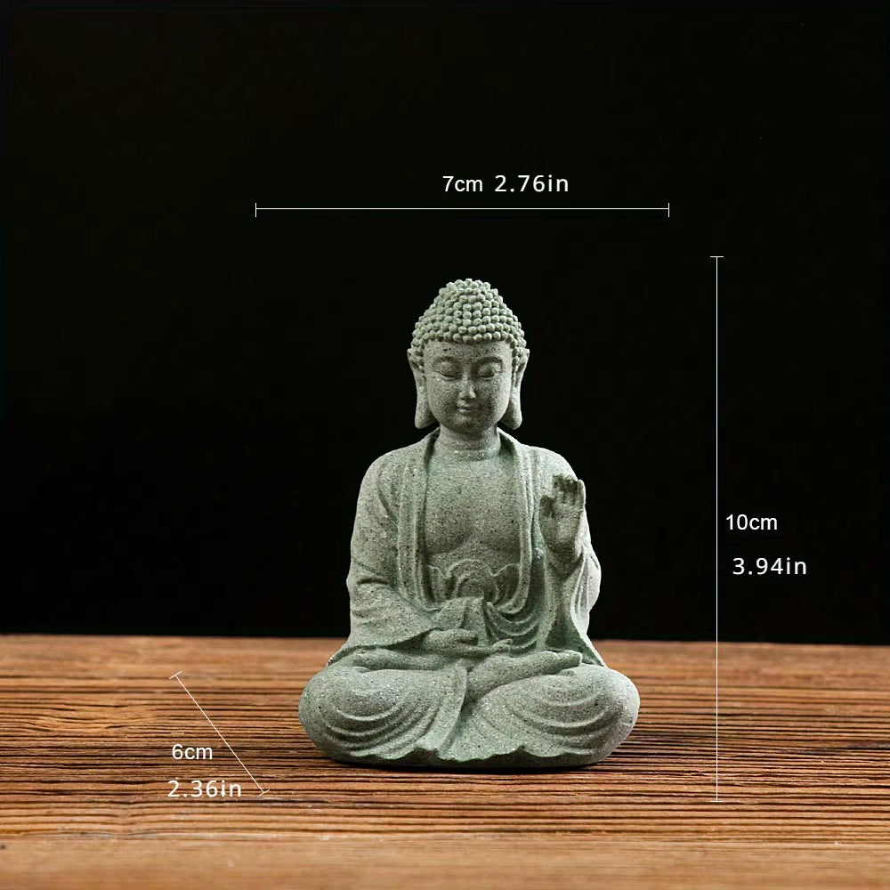Spiritual Abacus Mini Zen Buddha Garden Statue