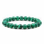 🔷 Blue Malachite Chakra Mala Bracelet – Natural Stone Buddhist Prayer Beads Healing Strand Bracelet for Yoga, Meditation & Energy Balance by Spiritual Abacus
