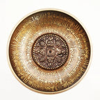 🥣 Nepal Handmade Singing Bowl Set – Buddha Mantra Design