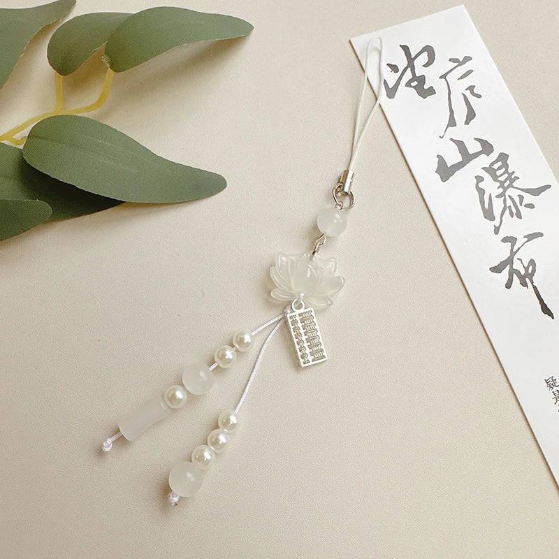 Spiritual Abacus Bodhi Flower Phone Charm – Fortune & Protection Accessory for Phones, Bags, and Gifts