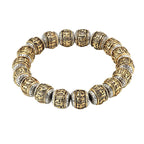 Spiritual Abacus Six-Word Mantra Bracelet – Traditional Buddhist OM MANI PADME HUM Amulet for Men & Women