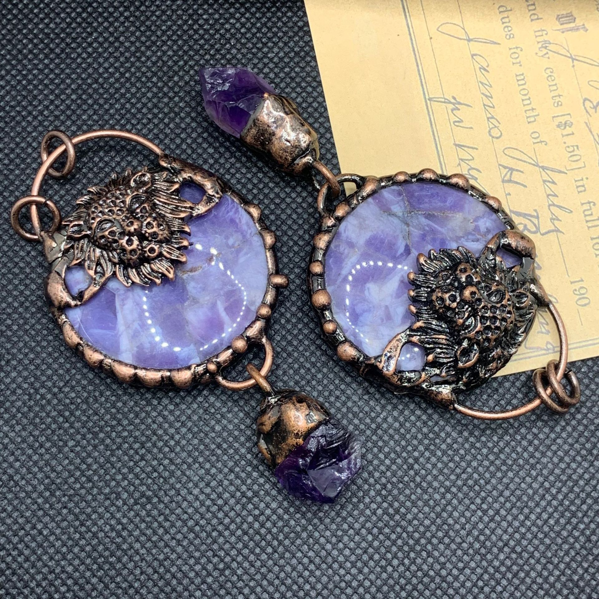 Spiritual Abacus Fashion Vintage Aventurine Crystal Pendant