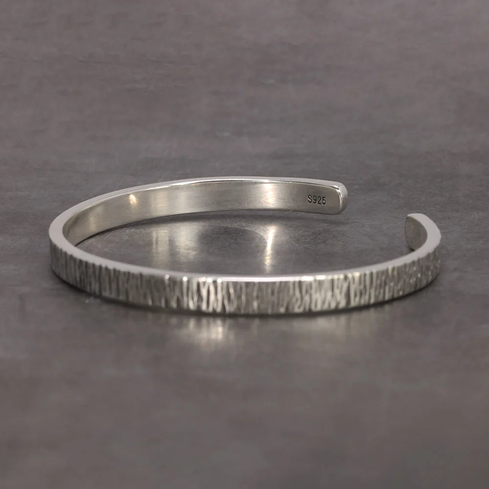 ⚪ Spiritual Abacus 925 Sterling Silver Tin Paper Bracelet – Handmade Retro Minimalist Jewelry for Men & Women