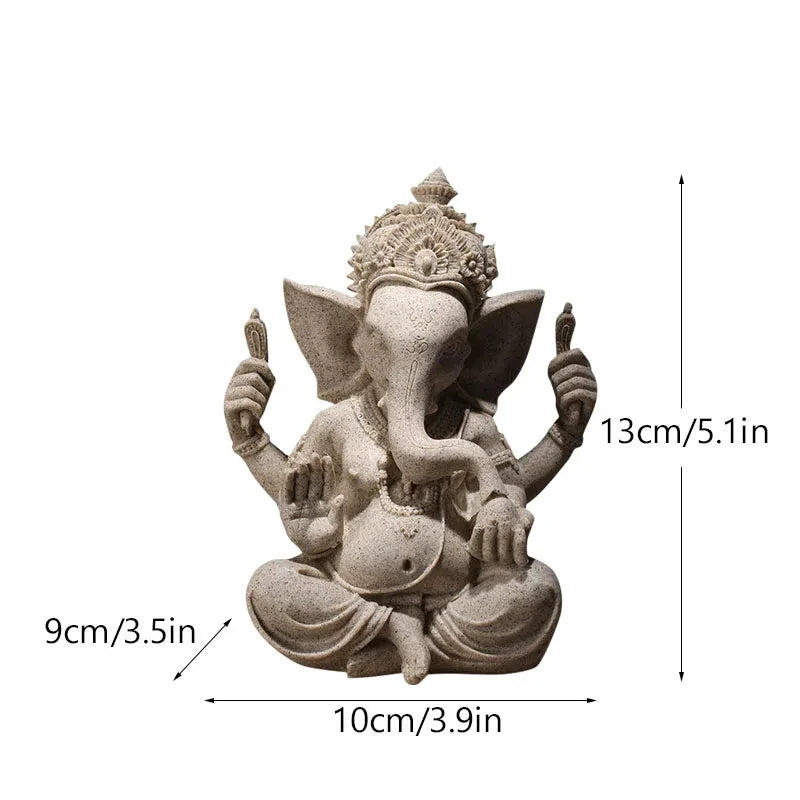 Spiritual Abacus Sandstone Ganesha Statue