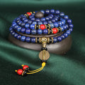 Spiritual Abacus Natural 5A Imperial Lapis Lazuli 108 Beads Bracelet | Healing Crystal Mala