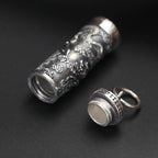 Spiritual Abacus S925 Sterling Silver Tenglong Pattern Buddha Pendant