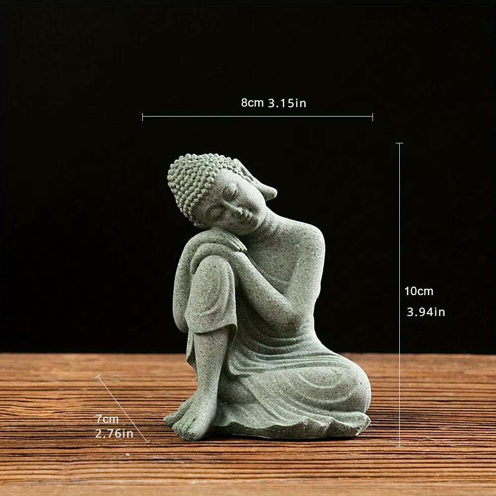 Spiritual Abacus Mini Zen Buddha Garden Statue