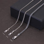 🔗 Spiritual Abacus 925 Sterling Silver Foxtail Chain Necklace – Unisex Vintage Thai Silver Style