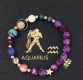 Spiritual Abacus Twelve Constellations Natural Stone Bracelet with Eight Planets