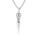Spiritual Abacus ⚔️ Gandhanra Stainless Steel Tibetan Vajra Dagger Pendant