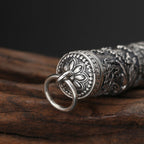 Spiritual Abacus S925 Sterling Silver Tenglong Pattern Buddha Pendant