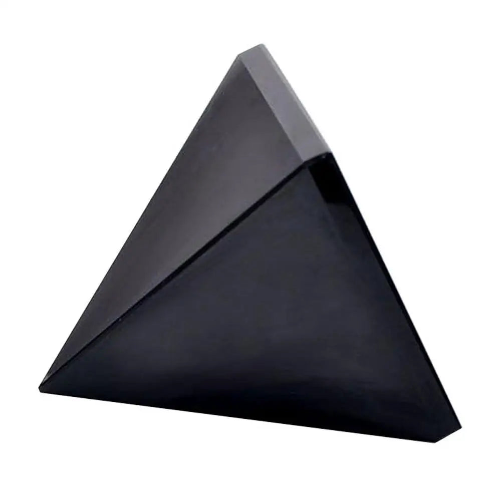 🖤 Spiritual Abacus Black Obsidian Pyramid – Spirit Energy & Protection Crystal for Home