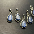 🔷 Spiritual Abacus – Natural Blue Kyanite Pendant Necklace