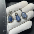 🔷 Spiritual Abacus – Natural Blue Kyanite Pendant Necklace