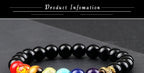 🌈 Spiritual Abacus 7 Chakra Tree of Life Bracelet Natural Stone Reiki Beads