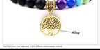 🌈 Spiritual Abacus 7 Chakra Tree of Life Bracelet Natural Stone Reiki Beads
