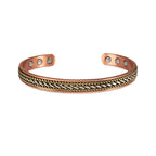 🧲 Spiritual Abacus Pure Copper Magnetic Bracelet – Adjustable Cuff for Arthritis Pain Relief