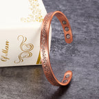 🧲 Spiritual Abacus Pure Copper Magnetic Bracelet – Adjustable Cuff for Arthritis Pain Relief