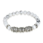 Spiritual Abacus™ Tiger Eye Mantra Beaded Bracelet – Natural Stone Unisex OM-Inspired Energy Bracelet