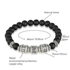 Spiritual Abacus™ Tiger Eye Mantra Beaded Bracelet – Natural Stone Unisex OM-Inspired Energy Bracelet