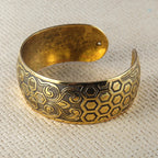 Spiritual Abacus™ Bohemian Elephant Cuff Bracelet – Vintage Tibetan Bronze Flower Carved Bangle for Women