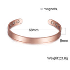 🧲 Spiritual Abacus Pure Copper Magnetic Bracelet – Adjustable Cuff for Arthritis Pain Relief