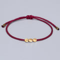 Spiritual Abacus™ Red String Bracelet – Handwoven Wax Cord Friendship & Mindfulness Jewelry