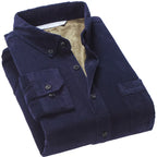 Spiritual Abacus™ Men’s Corduroy Thermal Shirt – Thick Fleece-Lined Cotton Long Sleeve Winter Top